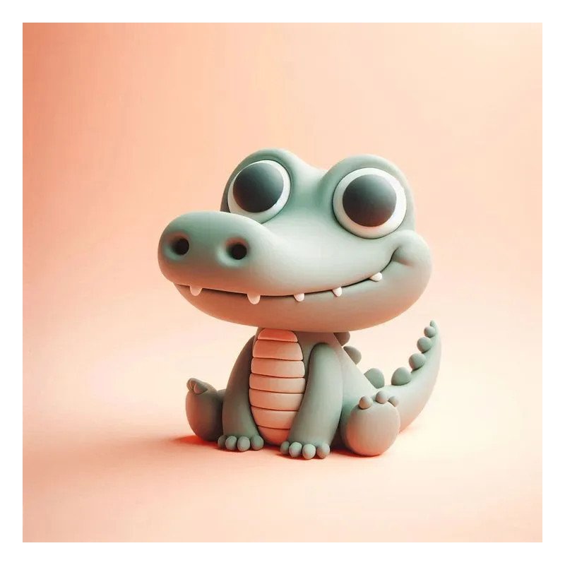 O Pequeno Crocodilo 10cm O Pequeno Crocodilo 10cm